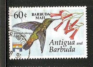 Barbuda  1993 Bird overprint stamp used scott 1356