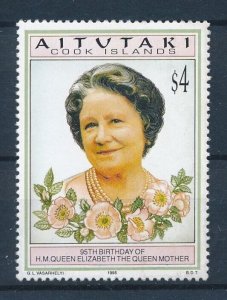 [116603] Aitutaki 1995 Royalty 95th Anniversary Queen's Mother  MNH