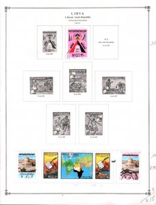 Collection, Libya Part B Scott Pages, 1977/1983, Cat $93, Mint & Used