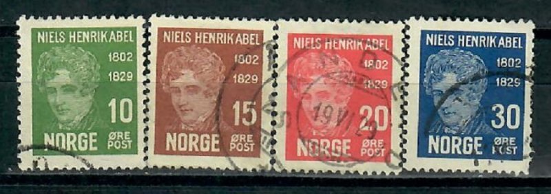 Norway 145- 148 used singles