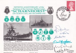 British Forces: 50th Anniversary of sinking of KMS Scharnhorst Signed (M7014)