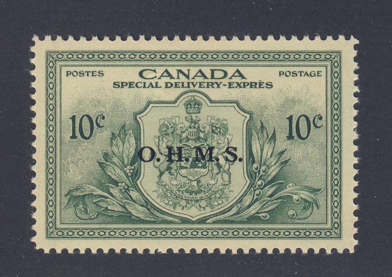 Canada S.D. OHMS Stamp #EO1-10c Peace Issue VF MNH Guide Value = $25.00