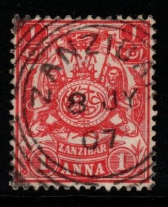 ZANZIBAR SG211 1904 1a ROSE-RED FINE USED
