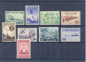 Greece 1947 Victory MNH LUX VF/XF