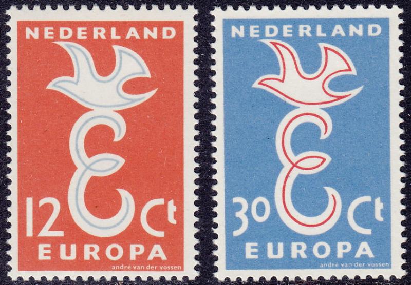 Netherlands - 1958 - Scott #375-76 - MNH - Europa
