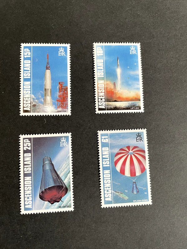 Ascension: 1987 25th Anniversary of the First Manned Earth Orbit,  MNH  set 