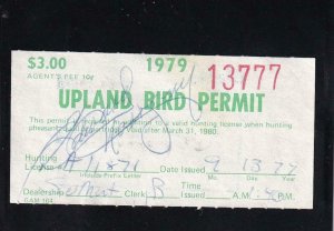 1979 WA State: Upland Bird Permit, Wooten #9 (43596)