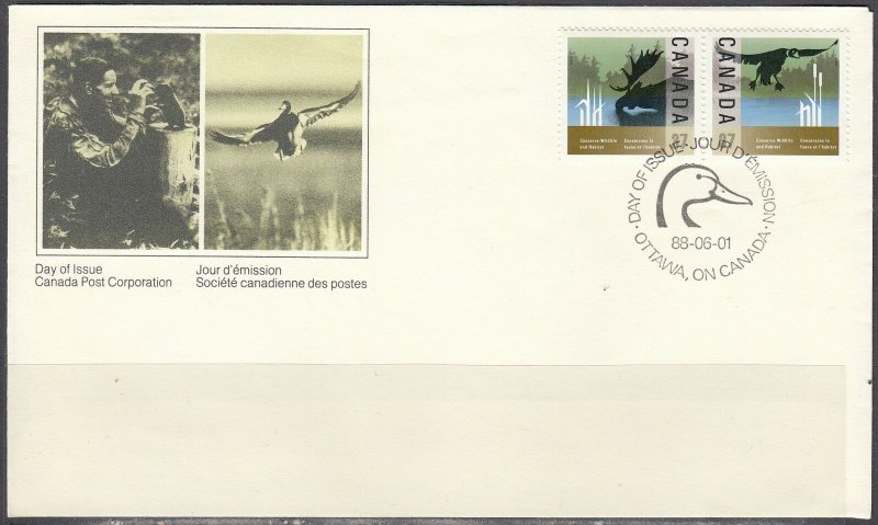 Canada Scott 1205a FDC - Wildlife Conservation
