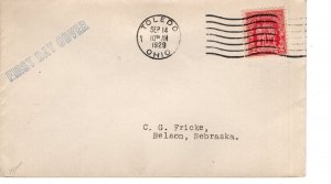 BATTLE OF FALLEN TIMBERS - TOLEDO, OHIO  1929  FDC17506