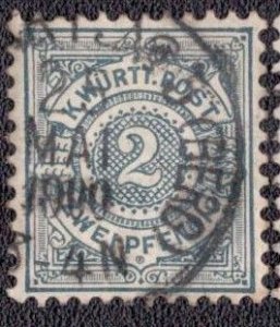 Wurttemberg - 55 1875 Used