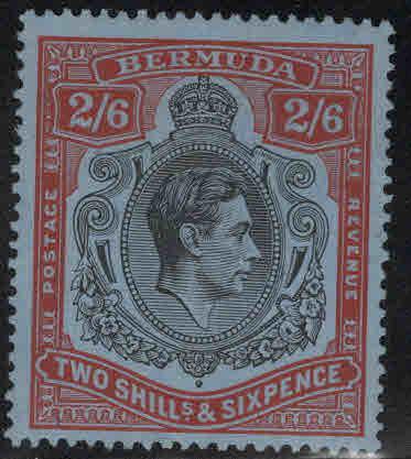 BERMUDA Scott 124a MH* perf 14 stamp CV $26