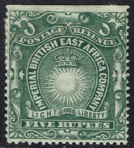 BRITISH EAST AFRICA 1890 LIGHT AND LIBERTY 5R