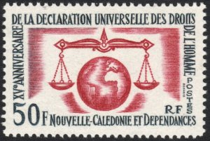 New Caledonia (1963) #329 Human Rights (Common Design) XF NH