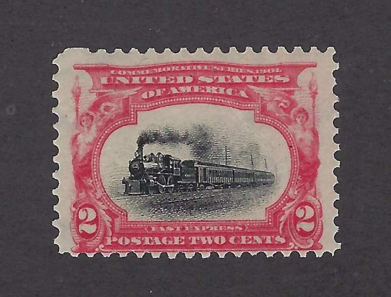 United States Scott 295 2¢ Pan-American Expo Train Mint Never Hinged