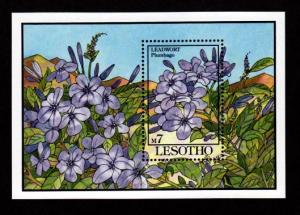 Lesotho # 957 Mint S/S Flowers !