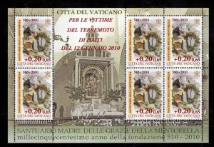 Vatican Scott B5 MNH** 2013  Our Lady of Mentorella Shrine souvenir sheet 