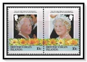 Virgin Islands #510a Queen Mother's 85th Birthday Pair MNH