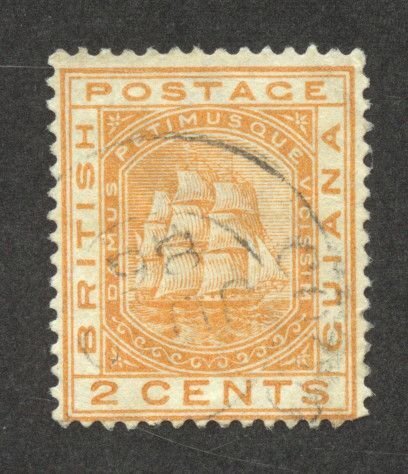 British Guiana Scott 108 Used NH - 1882 2c Seal of the Colony, Wmk 2 - SCV $0.35