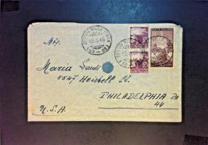 Italy 1948 Airmail Cover to USA (20L & 50L) - Z831