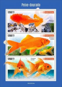 2023 04-GUINEA BISSAU - GOLDFISH     3V  complet set    MNH ** T