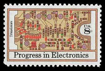 PCBstamps   US #1501 8c Electronics - Transistors, MNH, (18)