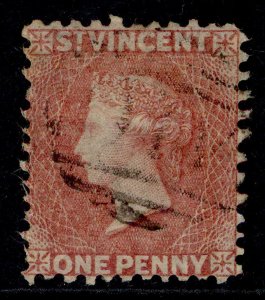 ST. VINCENT QV SG5, 1d rose-red, FINE USED. Cat £20.