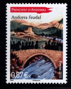 (French) Andorra Scott 681 MNH** Feudal Andorra stamp