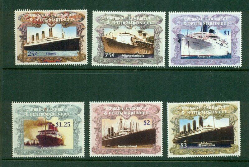 Grenada - Grenadines #2552-57 (2004 Ocean Liners set) VFMNH CV $6.25 