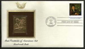 USA 1998 Painting by Rembrandt Peale Art Gold Replicas Cover Sc 3236d # 200