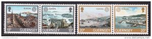 GUERNSEY - SC#260-263 EUROPA - St. Peter Port Harbour (1983) MNH