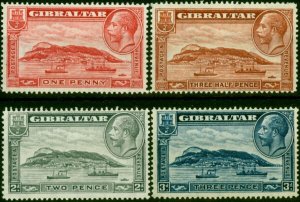 Gibraltar 1931-33 Set of 4 P.14 SG110-113 Good to Fine MNH