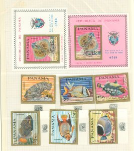 Panama #486-486F  Single (Complete Set)