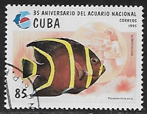 Cuba # 3634 - French Angelfish - unused CTO.....{R4}