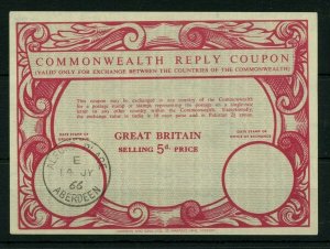 GREAT BRITAIN 5d 1966 USED - International Reply Coupon IRC