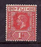 Fiji-Sc#81-Unused hinged 1p scarlet KGV-Die I-1912-23-