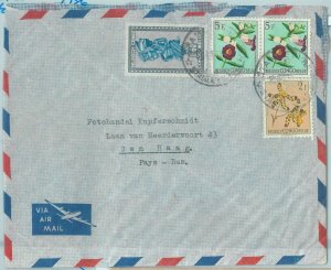67438 - Belgian CONGO Belgian - Postal History - STAMPS on COVER 1956 FLOWERS-