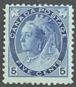 CANADA 1898 5 CENTS  SG157  MOUNTED MINT .CAT £110