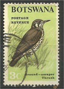 BOTSWANA, 1967, used 3c, Birds Scott 21