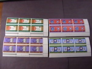 SEYCHELLES # 317-320-MINT/NEVER HINGED-COMPLETE SET OF PLATE # BLOCKS of 6--1974