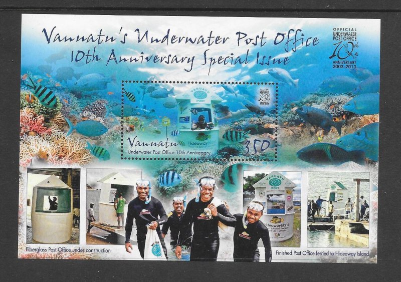 FISH - VANUATU #1069  UNDERWATER POST OFFICE  MNH