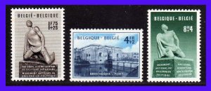 1951 - Belgica - Scott n B 495 - B 497 - MNH - v. catalogo 60 € - ME- 026