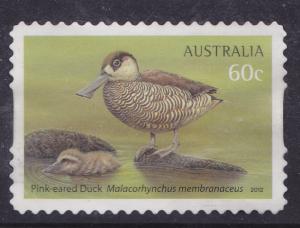 Australia 2012 Waterbirds Pink-eared Duck  60c used 