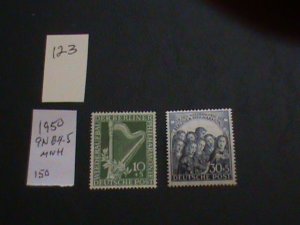 GERMANY BERLIN 1950 MNH SC 9NB4-5 SET XF 150 EUROS (123)
