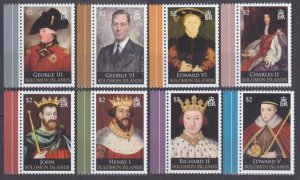 2008 Solomon Islands  1366-1373 British Kings and Queens 5,50 €