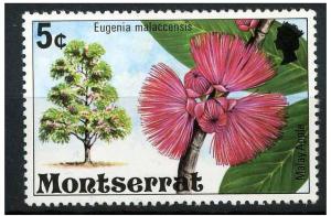 Montserrat 1976 Scott 343 MH - 5c Flowering Malay Apple tree