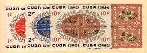 Cuba Scott 652a-62a Mint NH (blocks of 6)