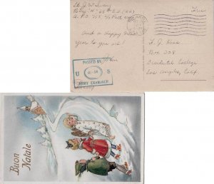 United States A.P.O.'s Soldier's Free Mail c1943 U.S. Army, A.P.O. 758 Palerm...