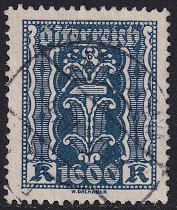 Austria - 1923 - Scott #284 - used - LAA a.d. THAYA pmk