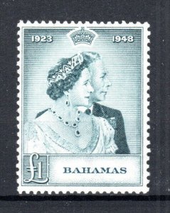 Bahamas 1948 Royal Silver Wedding SG 195 MH