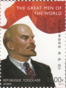 Togo - 2018 Soviet Leader Vladimir Lenin - Stamp - TG18504a